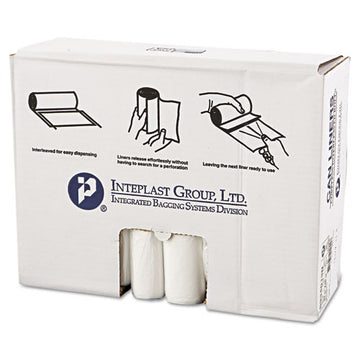 Inteplast Group High-density Interleaved Commercial Can Liners, 33 Gal, 13 Microns, 33" X 40", Clear, 500-carton freeshipping - TVN Wholesale